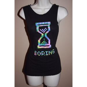 Petals and Peacocks XSMALL Boring muscle tee shirt - NEW